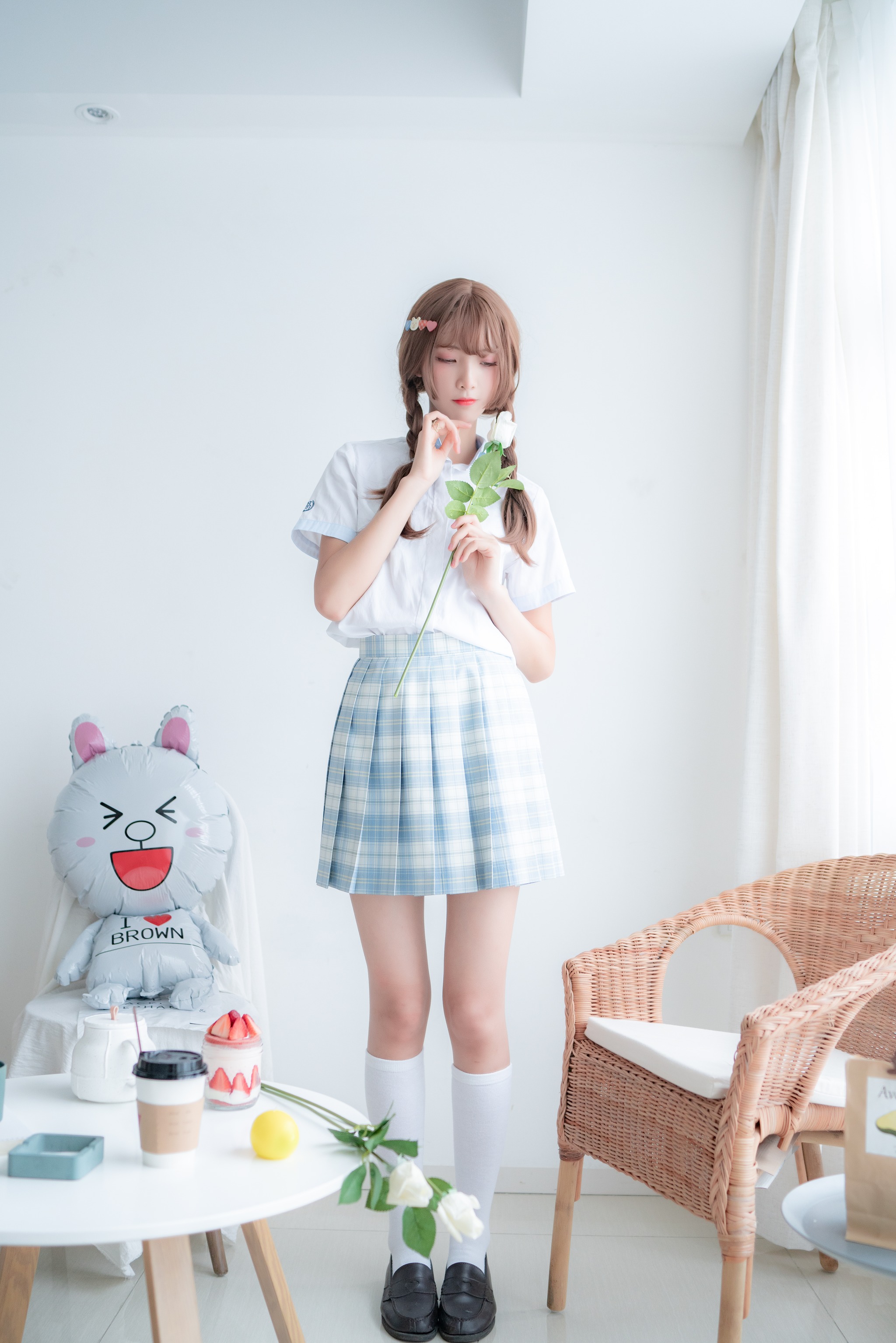 图片[1]-西瓜少女 西呱呀呀呀 – NO.003 西瓜少女(西呱呀呀呀) 民宿私房淡蓝JKS [46P]-XikXak